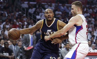 Boris Diaw a souffert, hier, contre Blake Griffin et les Clippers.