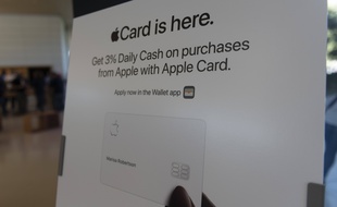 Une Apple Card le 20 septembre 2019 (illustration).