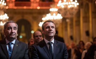 François Clavairoly avec Emmanuel Macron, le 22 septembre 2017.
