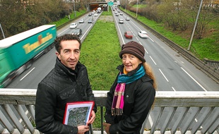Philippe Duclos et Elisabeth Folliet du collectif Antibruit Rangueil.