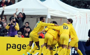 Les joueurs de Chambéry lors de leur victoire contre Monaco, le 8 janvier 2011