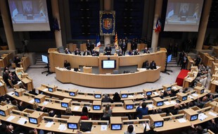L'hémicycle du conseil régional de Provence-Alpes-Côte-d'Azur, en 2015. (archives)