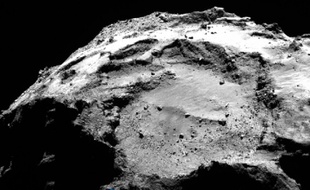 Localisation de Philae sur la comète Tchouri.