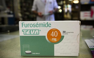 Toulouse, le 10 juin 2013. Des boîtes de Furosemide des laboratoires Teva.
