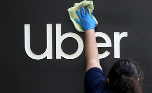 Au QG de Uber, à San Francisco, le 18 mai 2020.