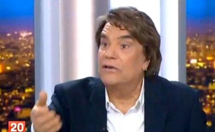 Bernard Tapie sur le plateau du JT de France 2, le 1er juillet 2013.