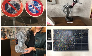 Plusieurs oeuvres de l'expo