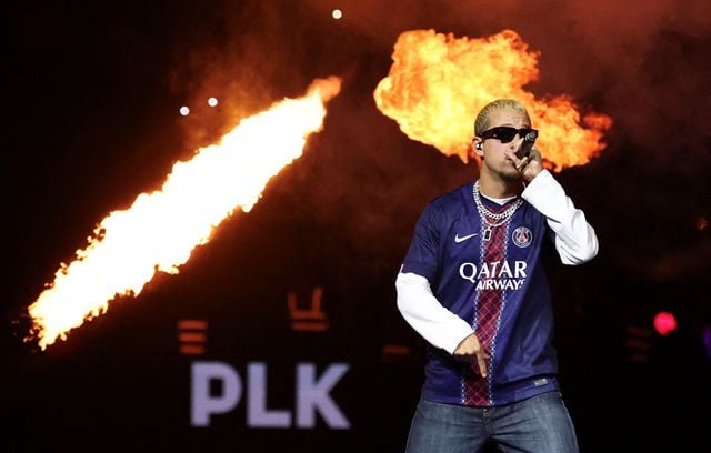 Fan du PSG, le rappeur PLK a assuré le show au Parc des Princes.
