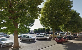 La place Gambetta, à Denain.