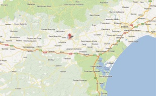 Google Maps de Homps (Aude).