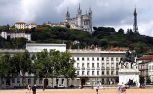 La place Bellecour, à Lyon.