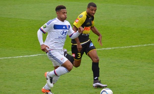 Le latéral droit de l'OL Fahd Moufi, ici en CFA en avril face à Chasselay.
