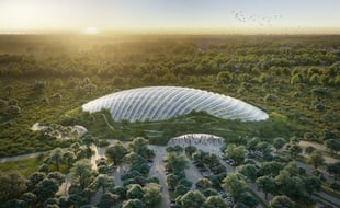 Le dôme qui va abriter Tropicalia fait 20.000 m2.