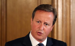 Le Premier ministre David Cameron, le 29 août 2014 lors d'une conférence de presse à Londres