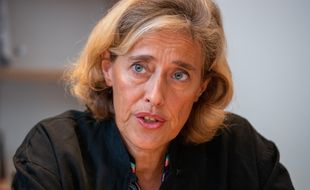 Alexandra Henrion-Caude chez son éditeur Albin Michel, à Paris, le 13 mars 2023.