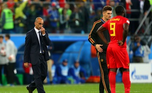 Roberto Martinez, le sélectionneur de la Belgique, après la demi-finale de Coupe du monde perdue contre la France, le 10 juillet 2018 à Saint-Pétersbourg.