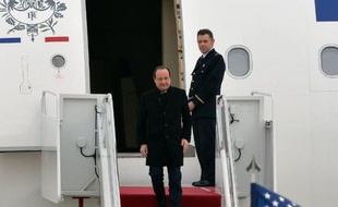 Le président français François Hollande est arrivé lundi aux Etats-Unis pour une visite d'Etat de trois jours au cours de laquelle il sera reçu en grande pompe par son homologue Barack Obama.