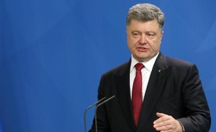 Le président ukrainien Petro Porochenko le 13 mai 2015 lors d'une visite à Berlin