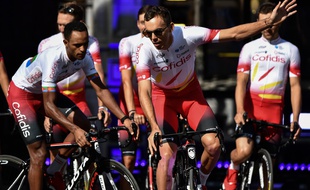 L'équipe Cofidis lors de la présentation des équipes du Tour de France à Bruxelles
