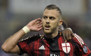 Jérémy Ménez lors de la victoire du Milan AC à Parme le 14 septembre 2014.