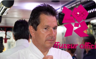 Le chef Christophe Leroy, le 4 août 2012.