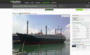 Capture d'écran du site Fleetmon