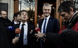 Nicolas Sarkozy et Laurent Wauquiez, le 8 décembre 2017.