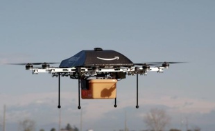 Photo diffusée par Amazon le 1er décembre 2013 d'un drone qui pourrait être utilisé pour le transport de petits colis