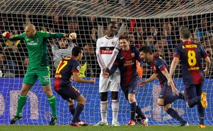 Lionel Messi et les Barcelonais ont largement dominé le Milan AC (4-0) le 12 mars 2013.