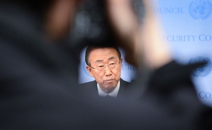 Le secrétaire général des Nations unies Ban Ki-moon à New York, le 23 décembre 2014.