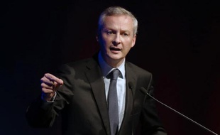 Bruno Le Maire lors d'un meeting le 27 novembre 2014 à Fréjus