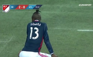 Kei Kamara twerke pour fêter son but le 23 octobre 2016.