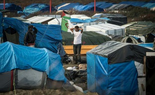 Le camp de migrants de "la Jungle" à Calais, le 7 décembre 2015