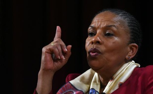 L'ancienne garde des Sceaux, Christiane Taubira, le 29 janvier 2016 à New York, après sa démission du gouvernement