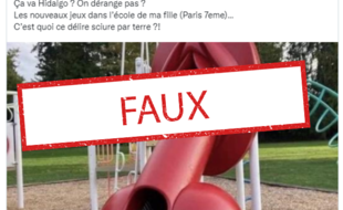 La structure a été installée dans un parc canadien pour un tournage.