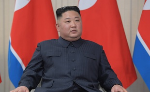 Le leader nord-coréen Kim Jong-un en visite en Russie le 25 avril 2019.