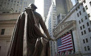 Wall Street en février 2010 (New York).