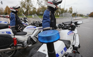 Motards de la police nationale. (Archives)