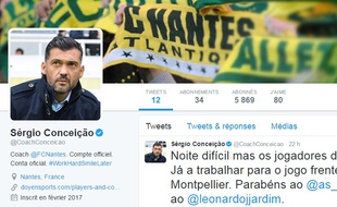 Compte Twitter officiel de Sergio Conceição.