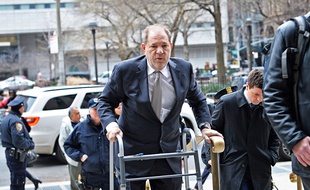 L'ancien producteur Harvey Weinstein lors de son procès à Manhattan