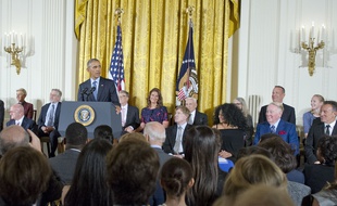 Le président Obama a remis des médailles de la liberté à 21 personnes, le 22 novembre 2016.