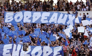Les supporteurs girondins au stade Chaban-Delmas lors du match de Ligue Europa contre Bruges le jeudi 20 septembre 2012.