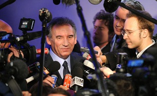 François Bayrou lors de ses voeux de nouvelle année, le 3 janvier 2012.