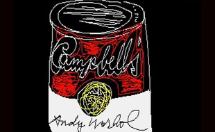 La célèbre boîte de soupe Campbell d'Andy Warhol, version Amiga