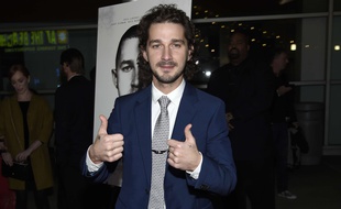 Shia LaBeouf à l'avant-première de « Man Down » à Los Angeles, le 30 novembre 2016.