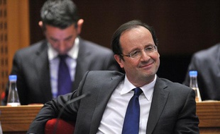 François Hollande lors de l'Assemblée du Conseil général de Corrèze du 23 mars 2012.