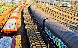Trains de marchandises (illustration).