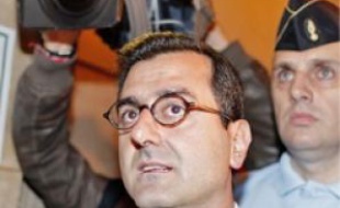 Imad Lahoud au Palais de Justice.