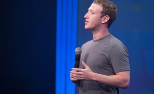 Le patron-fondateur de Facebook, Mark Zuckerberg à San Francisco (Californie), le 25 mars 2015