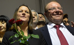 Johanna Rolland, maire PS de Nantes, et son premier adjoint, Pascal Bolo